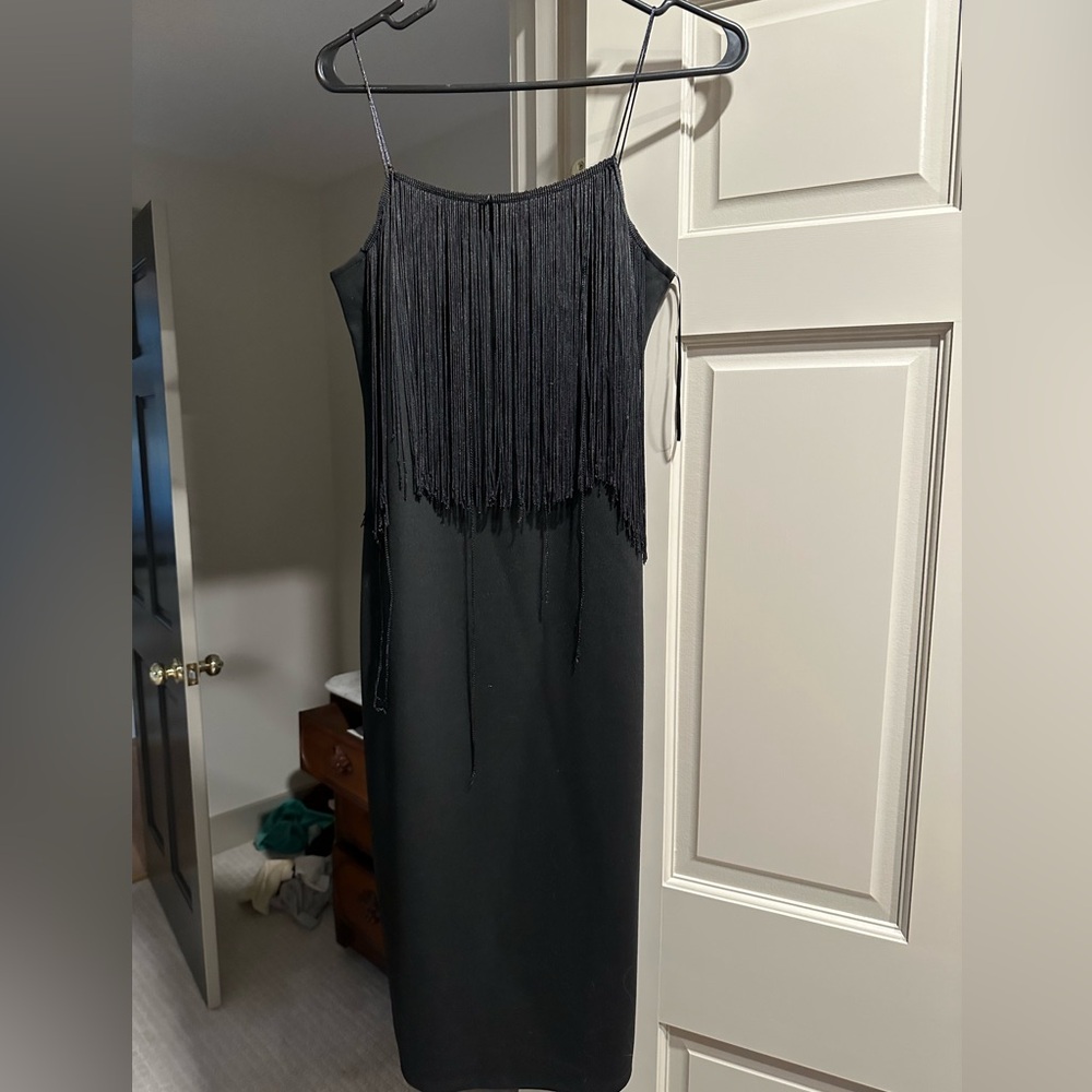 Zara Midi fringe dress